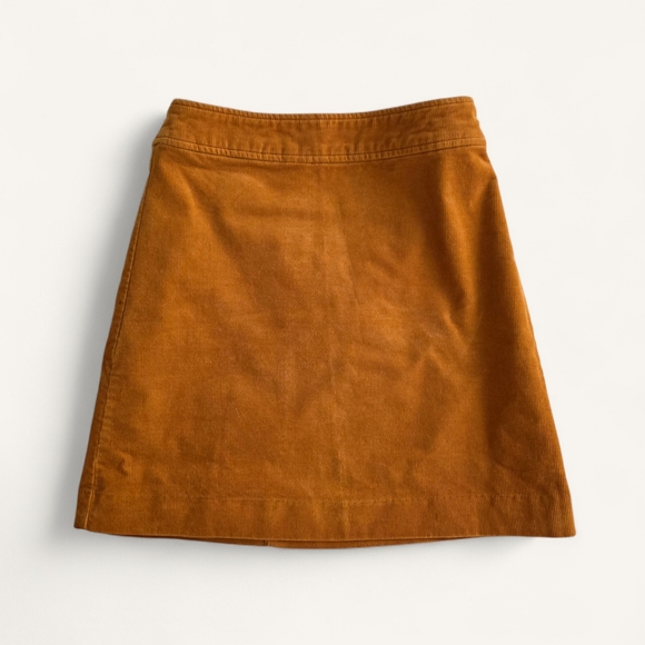J.Crew Skirt Warm Amber Mercantile Corduroy A-Line Short - Picture 4 of 5